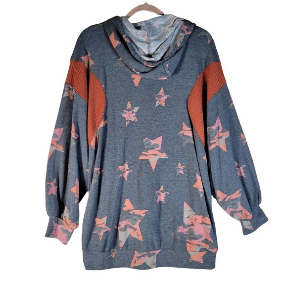 White Birch Gray Orange Top Women Sz M NWT - Picture 2 of 9